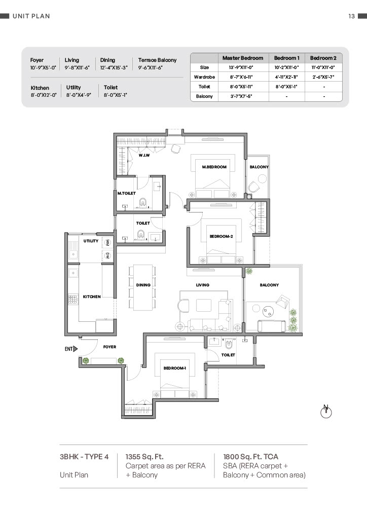 4 BHK Floor Plan